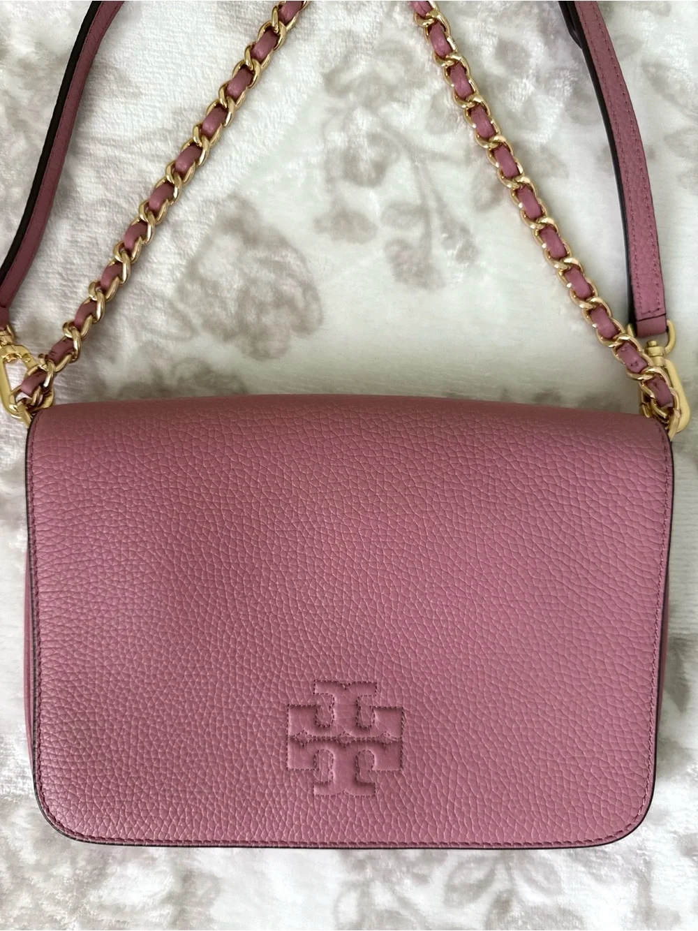 Tory Burch pebbled leather